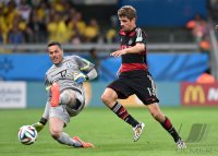 FUSSBALL WM 2014, HALBFINALE: Brasilien - Deutschland