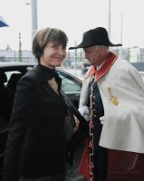 FUSSBALL INTERNATIONAL:   61. FIFA  Kongress in Zuerich 2011 SUI Bundesraetin  Calmy-Rey