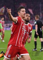 Fussball 1. Bundesliga Saison 17/18: FC Bayern Muenchen - VfL Wolfsburg