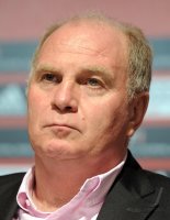 Basketball 1. Bundesliga 2011/2012:  Praesident Uli Hoeness (FC Bayern Muenchen)
