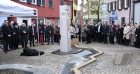 Steleneinweihung /Juedisches Denkmal auf demMetzelplatz in Rottenburg