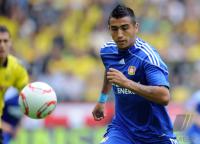 Fussball 1. Bundesliga  Saison 2010/2011: Leverkusen, VIDAL am Ball