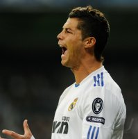 Fussball Champions League  Saison 2010/2011: JUBEL  Cristiano RONALDO  (Real Madrid)