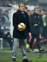 Fussball International Serie A 14/15: Trainer Roberto Mancini (Inter Mailand)