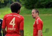 Fussball 1. Bundesliga 2012/2013:  Fototermin beim  FC Bayern Muenchen