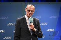Wahlkampftour mit Kanzlerkandidat der Union, Friedrich Merz