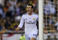 FUSSBALL International COPA DEL REY 13/14:  JUBEL Gareth Bale (Real Madrid)