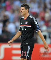 Fussball CHL  Saison 2011/2012:  Mario Gomez (FC Bayern Muenchen)