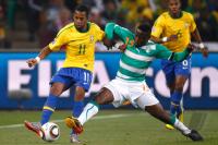 FUSSBALL WM 2010,  VORRUNDE: Brasilien - Elfenbeinkueste