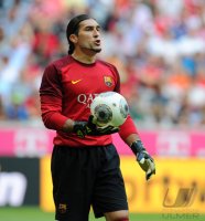 Fussball  International  Uli Hoeness Cup: Torwart Jose Pinto (Barca)