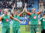 Fussball 1. Bundesliga: Bochum - Bremen, Schlussjubel Bremen