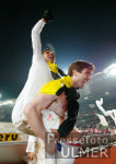 Fussball Bundesliga: Stuttgar - Dortmund, Jubel VfB