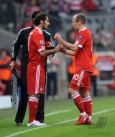 FUSSBALL  International CHL 09/10: FC Bayern  Muenchen - Olympique Lyon