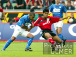 Fussball Bundesliga: Leverkusen - Bochum, Zweikampf