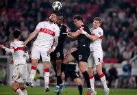 Fussball DFB Pokal  Halbfinale  2025/2026  23.04.2026VfB Stuttgart - SC Freiburg , ZWEIKAMPF, SPIELSZENE, AKTION, ACTION, DUELL,