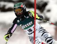 Ski Alpin; Damen Slalom Lienz; Jubel Schild