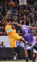 Basketball 1. Bundesliga 15/16 Hauptrunde: Walter Tigers Tuebingen - BG Goettingen