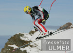 Ski Alpin;  Abfahrt Herren  Wengen Start Max Rauffer (GER) im Hintergrund Eiger, Moench, Jungfrau