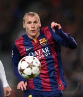 Fussball CHL  Saison 2014/2015: Jeremy Mathieu (Barca)