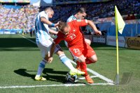 FUSSBALL WM 2014, ACHTELFINALE: Argentinien - Schweiz
