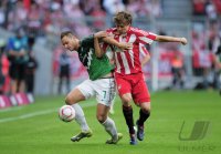 Fussball 1. Bundesliga  Saison 2010/2011: FC Bayern Muenchen - Werder Bremen