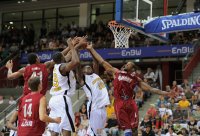 Basketball 1. Bundesliga 2011/2012:  ENBW Ludwigsburg - s Oliver Baskets Wuerzburg