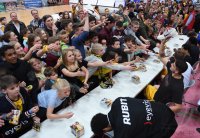 Basketball 1. Bundesliga 14/15 Hauptrunde:  Walter Tigers Tuebingen - FRAPORT SKYLINERS