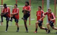 Fussball 1. Bundesliga: Training beim FC Bayern Muenchen