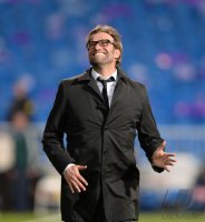 FUSSBALL INTERNATIONAL CHL HALBFINALE 12/13: SCHLUSSJUBEL Borussia Dortmund Trainer Juergen Klopp