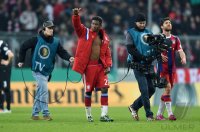 Fussball DFB Pokal Achtelfinale 14/15: JUBEL David Alaba (FC Bayern Muenchen)