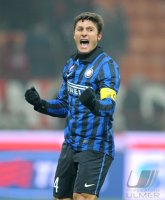 FUSSBALL International SERIE A 2011/2012:  JUBEL Javier Zanetti (Inter Mailand)