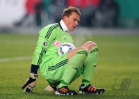 Fussball DFB Pokal, Saison 2011/2012, Viertelfinale: Torwart Manuel Neuer (FC Bayern Muenchen)