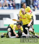 Fussball 1. Bundesliga: Schalke - Dortmund, Jubel um Weidenfeller