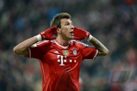 Fussball  1. Bundesliga  13/14: JUBEL Mario Mandzukic (FC Bayern Muenchen)