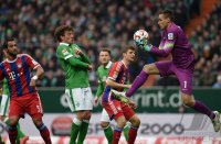 Fussball, 1. Bundesliga  Saison 2014/2015: SV Werder Bremen - FC Bayern Muenchen