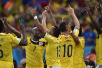 FUSSBALL WM 2014, Achtelfinale: Kolumbien - Uruguay