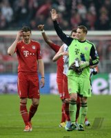 FUSSBALL INTERNATIONAL CHL VIERTELFINALE 12/13: JUBEL FC Bayern Muenchen