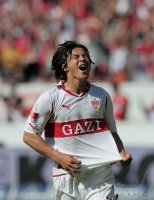 Fussball 1. Bundesliga 10/11 :  JUBEL  Shinji Okazaki (VfB Stuttgart)