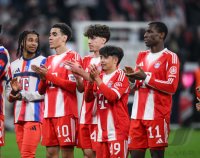 Fussball 1. Bundesliga  Saison  2025/2026  25. Spieltag FC Bayern Muenchen -  Borussia Moenchengladbach