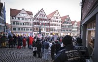 DGB Kundgebung auf dem Tuebinger Marktplatz