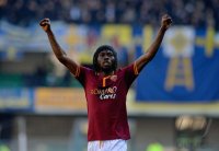 FUSSBALL SERIE A 2013/2014: JUBEL Gervinho (AS Rom)