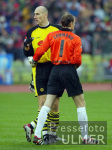 FUSSBALL 1. Bundesliga Spielszene FCB -BVB Koller/Lehmann