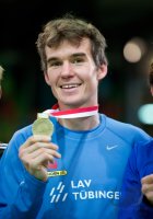 Deutsche Hallen-Meisterschaft Leichtathletik 2012  JUBEL Arne Gabius (LAV Tuebingen)