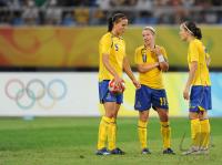 FUSSBALL  Olympia 2008   Viertelfinale  Frauen   Schweden - Deutschland