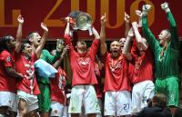 Fussball CHL  FINALE 2008 JUBEL Mancherster United