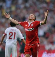 Fussball International: Audi Cup 2009   JUBEL  Bastian Schweinsteiner (FC BAYERN MUENCHEN)