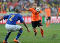 FUSSBALL WM 2010, VIERTELFINALE: Holland - Brasilien