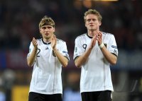 Fussball International EM 2012 Qualifikationsspiel:  Marcel SCHMELZER, Andre SCHUERRLE (v. li., Deutschland)
