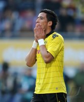 1. Fussball Bundesliga: Enttaeuschung Lucas Barrios (Borussia Dortmund)