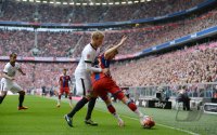 Fussball 1. Bundesliga Saison 14/15: FC Bayern Muenchen - Eintracht Frankfurt
